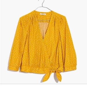 Madewell Yellow Star Scatter Top